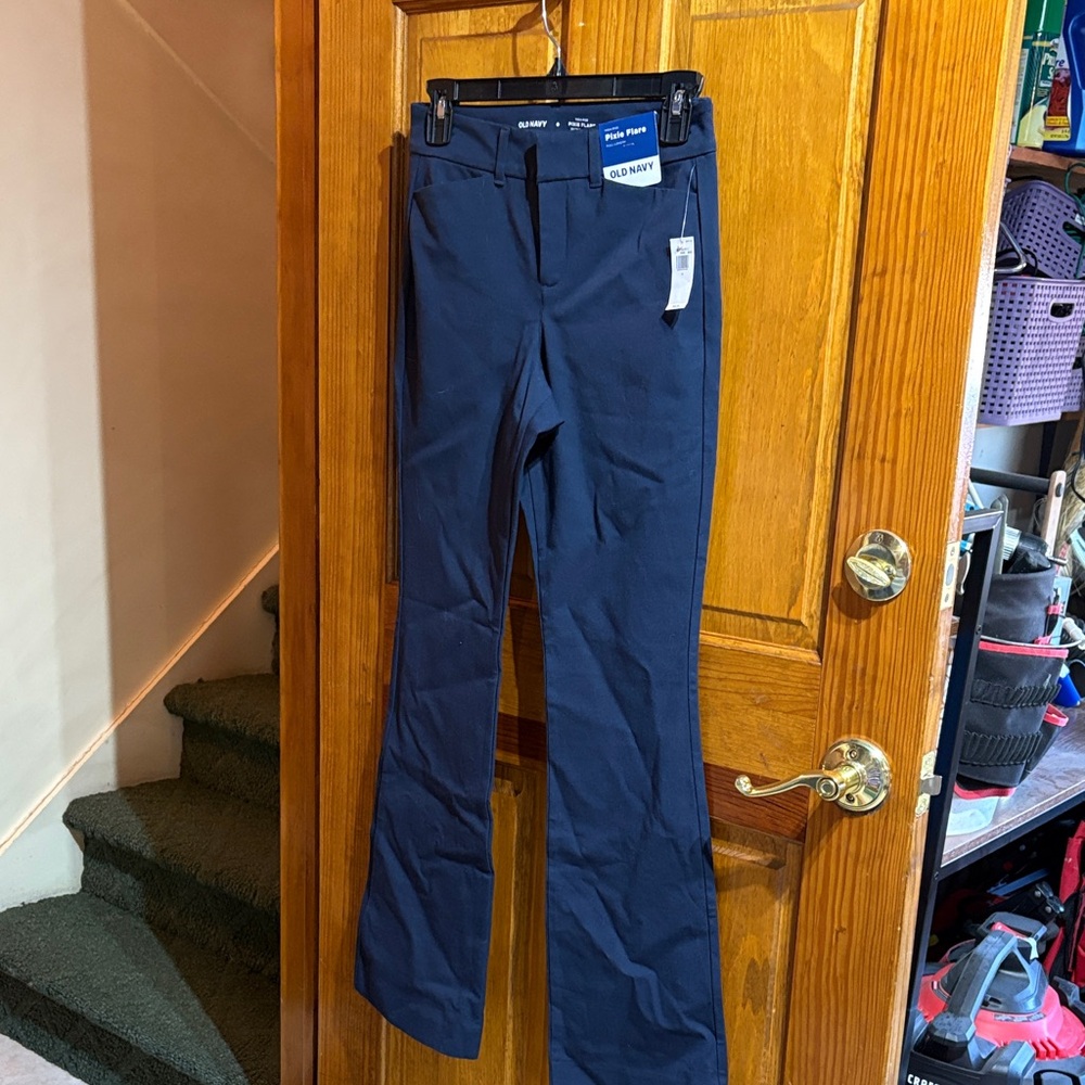 Old Navy Women's Flare Pants - Deep Blue